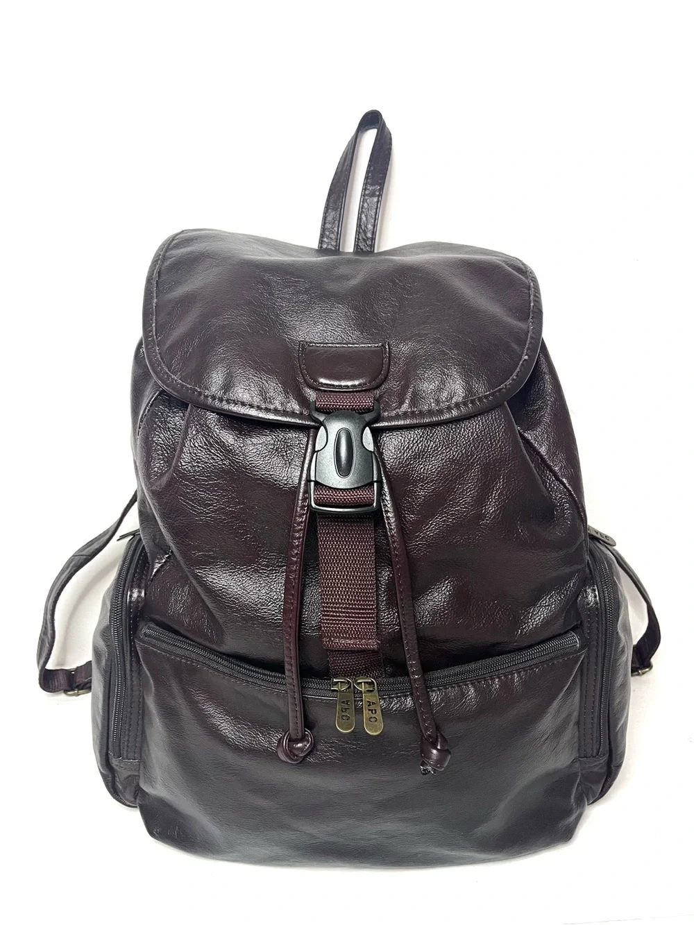 Amerileather Jumbo Dark Brown Leather Backpack - Unisex